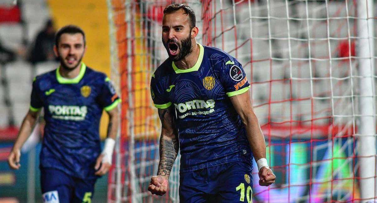 Jesé celebra un gol con el Ankaragücü. /INSTAGRAM