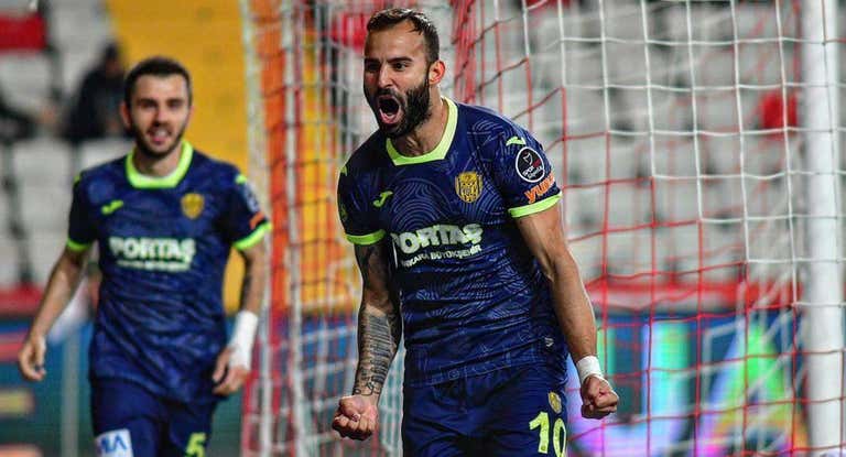 Jesé celebra un gol con el Ankaragücü.