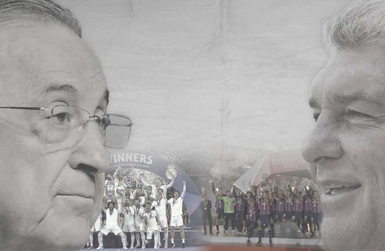 Una lucha más allá de la final de la Supercopa: el duelo de títulos entre Laporta y Florentino