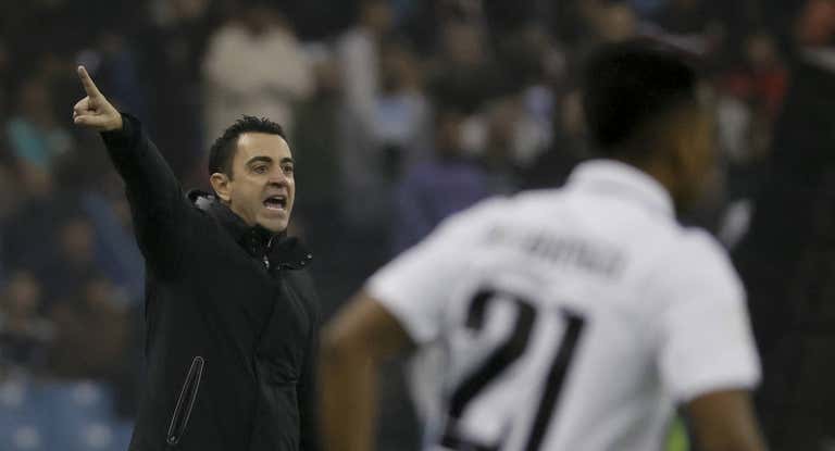 Xavi, en la final ante el Real Madrid.