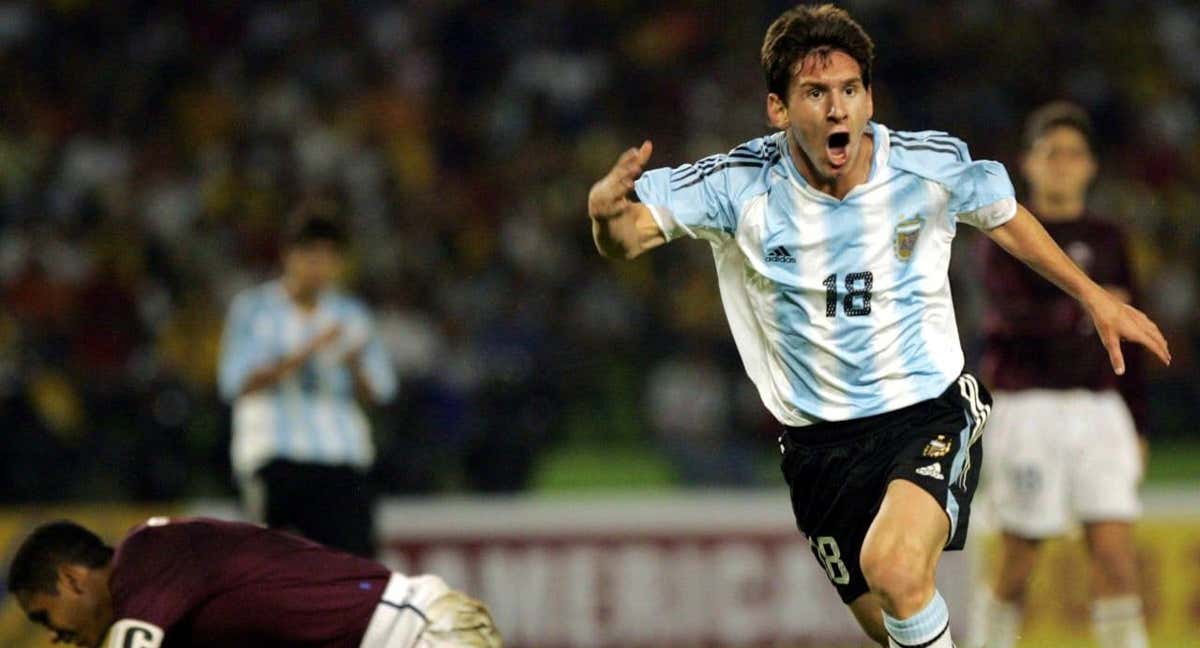 Messi celebra un gol ante Venezuela en el Sudamericano. /