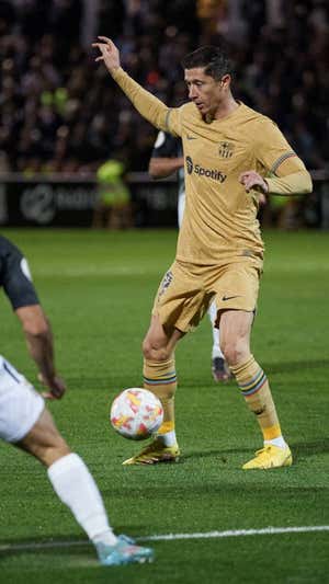 Lewandowski fue titular ante el Ceuta. FCB