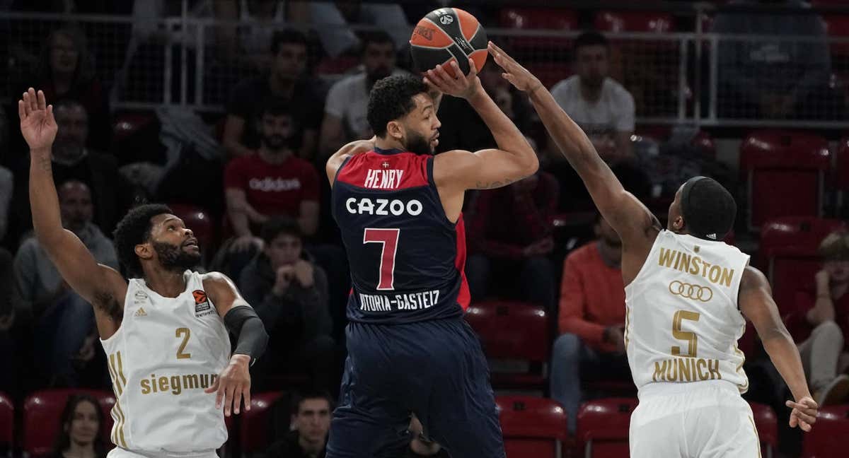Pierriá Henry, en el partido de Euroliga de diciembre ante el Bayern de Múnich.