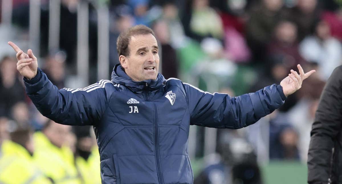 Arrasate, en el partido ante el Sevilla.