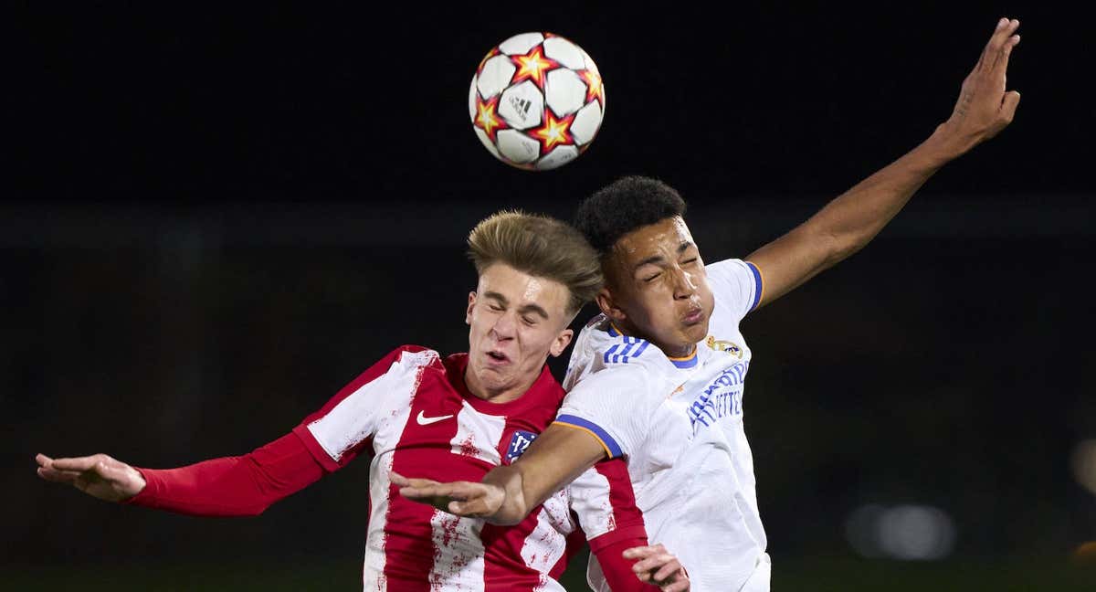 Pablo Barrios y Álvaro Rodríguez, en la Youth League.