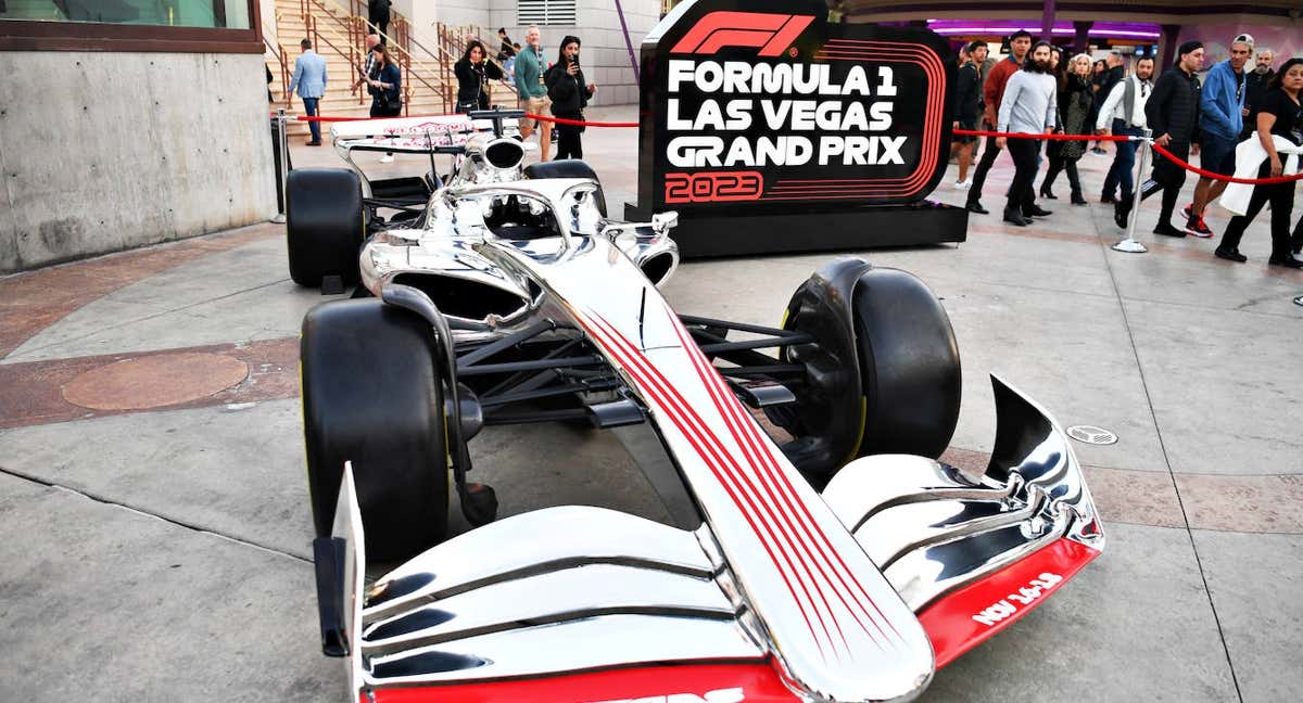 Un monoplaza de F1, en la presentación del GP De Las Vegas.