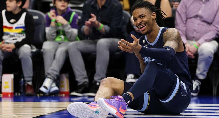 Ja Morant, en un partido reciente con los Grizzlies.