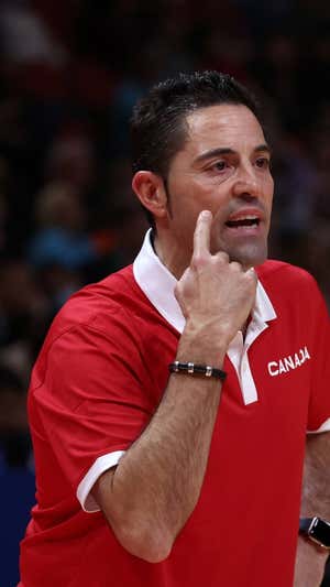 Víctor Lapena durante el Mundial de 2022 en el que Canadá quedó cuarta. GETTY