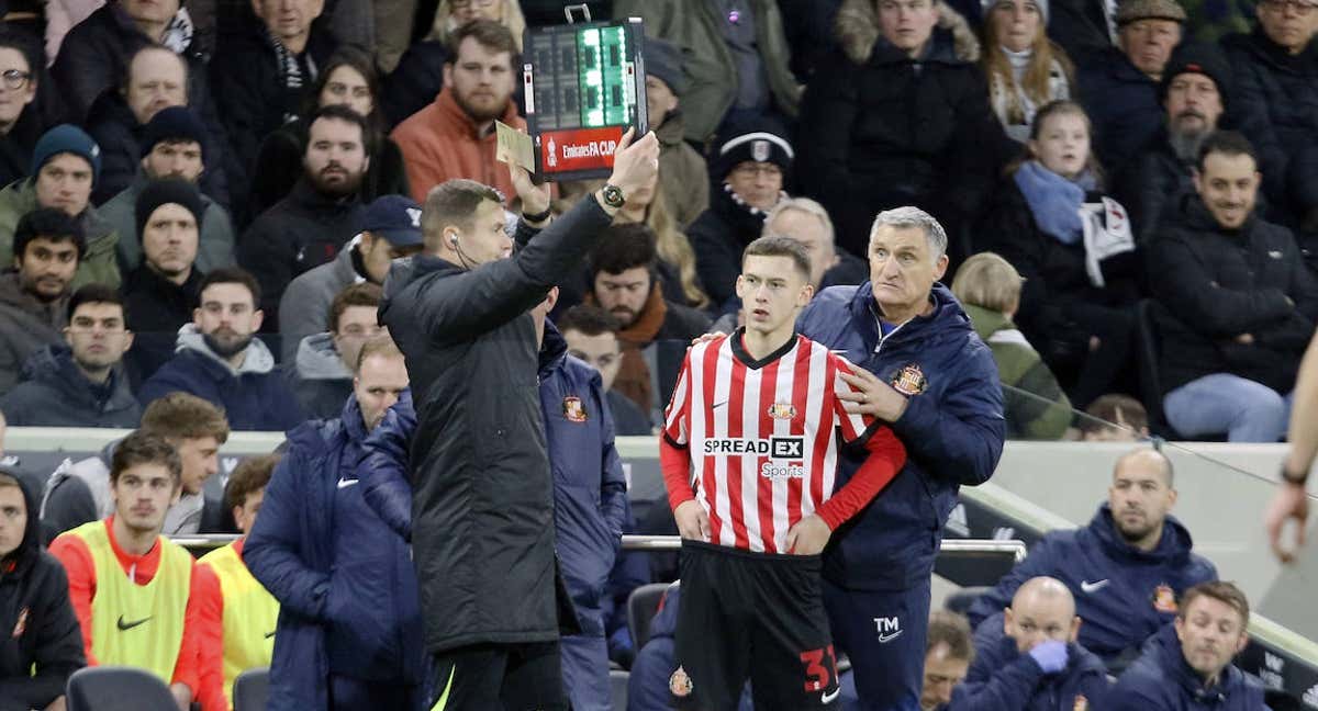 Chris Rigg, futbolista del Sunderland./Getty Images