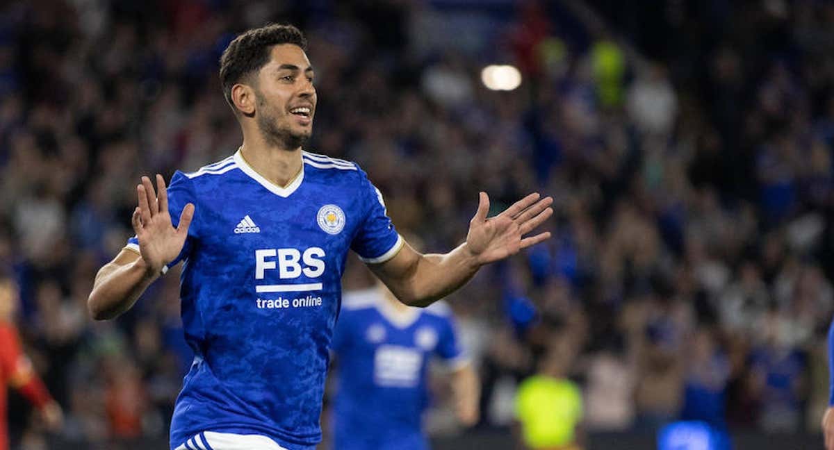 Ayoze celebra un gol con el Leicester./AFP