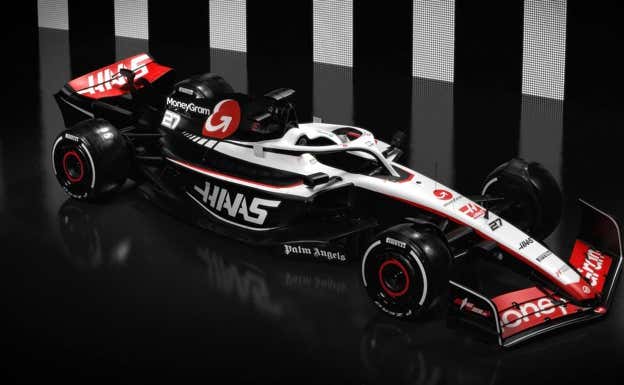 Así son los colores del nuevo Haas VF-23, el primer F1 para 2023 en salir a la luz