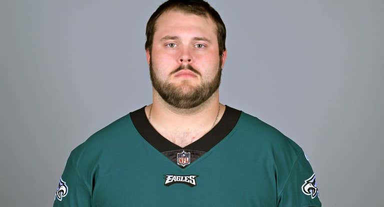 John Sills, posando como jugador de los Philadelphia Eagles.