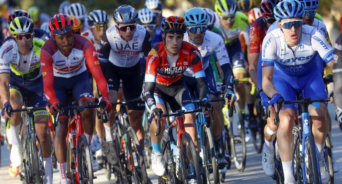 Mikel Landa, durante la segunda etapa de la Volta a la Comunitat Valenciana. /SPRINT CYCLING / BAHRAIN VICTORIOUS