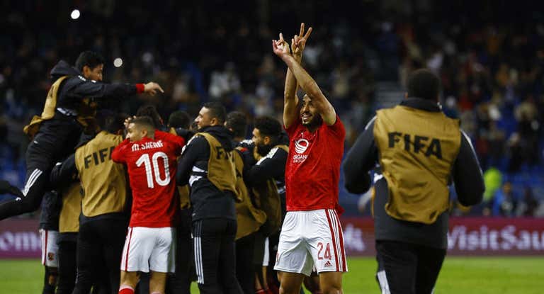 Los egipcios celebran la victoria ante el Seattle Sounders.