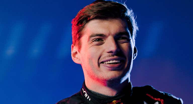 Max Verstappen, en la presentación del equipo Red Bull.
