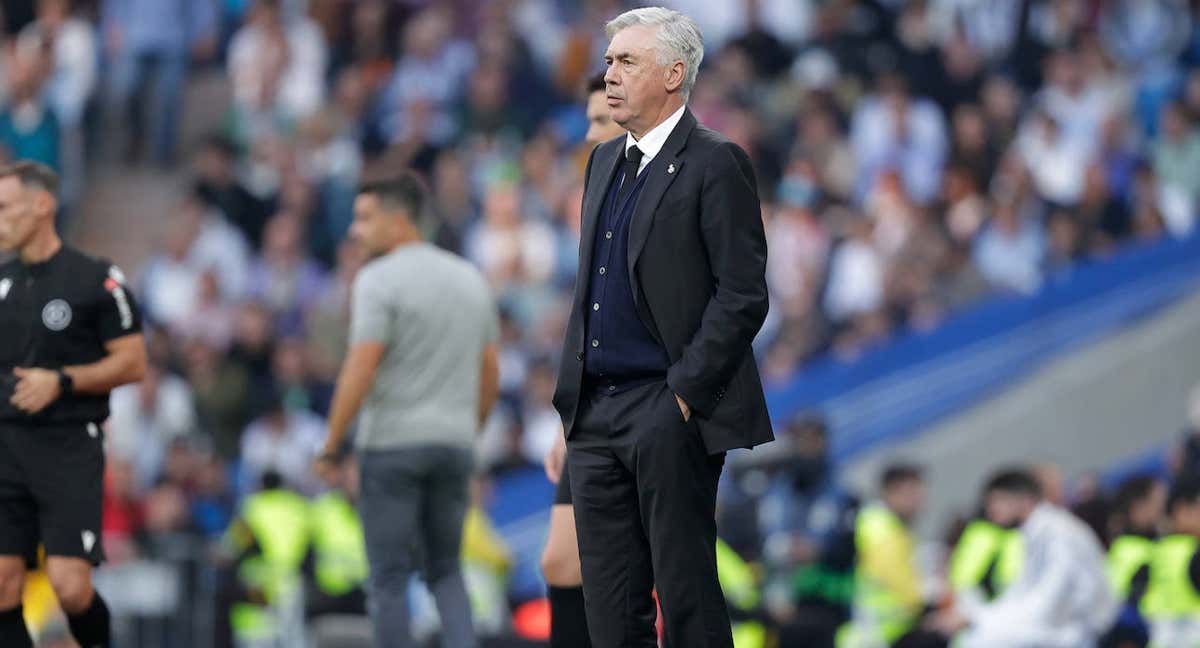 Ancelotti, esta temporada./Getty