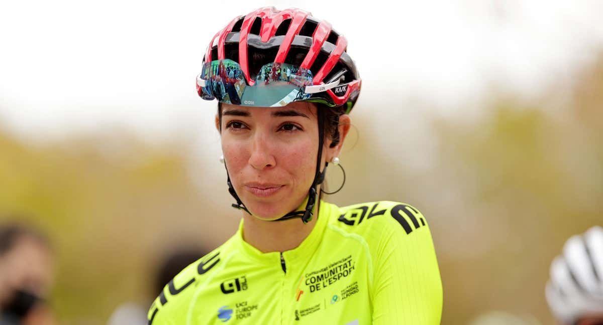 Sandra Alonso, con un maillot distinto de la Setmana Valenciana 2022. /GETTY IMAGES
