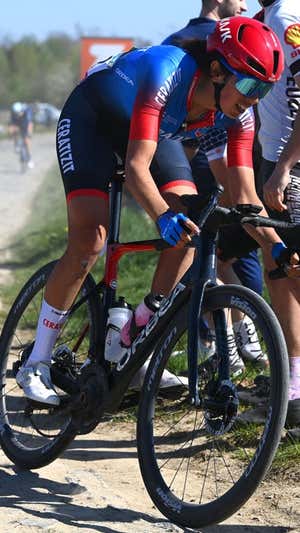 Sandra Alonso fue 10ª en la Paris-Roubaix 2022.  GETTY IMAGES