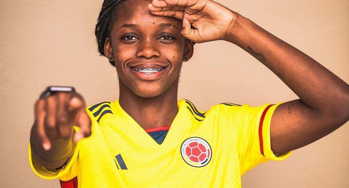 Linda Caicedo, con la Selección de Colombia. /INSTAGRAM LINDA CAICEDO