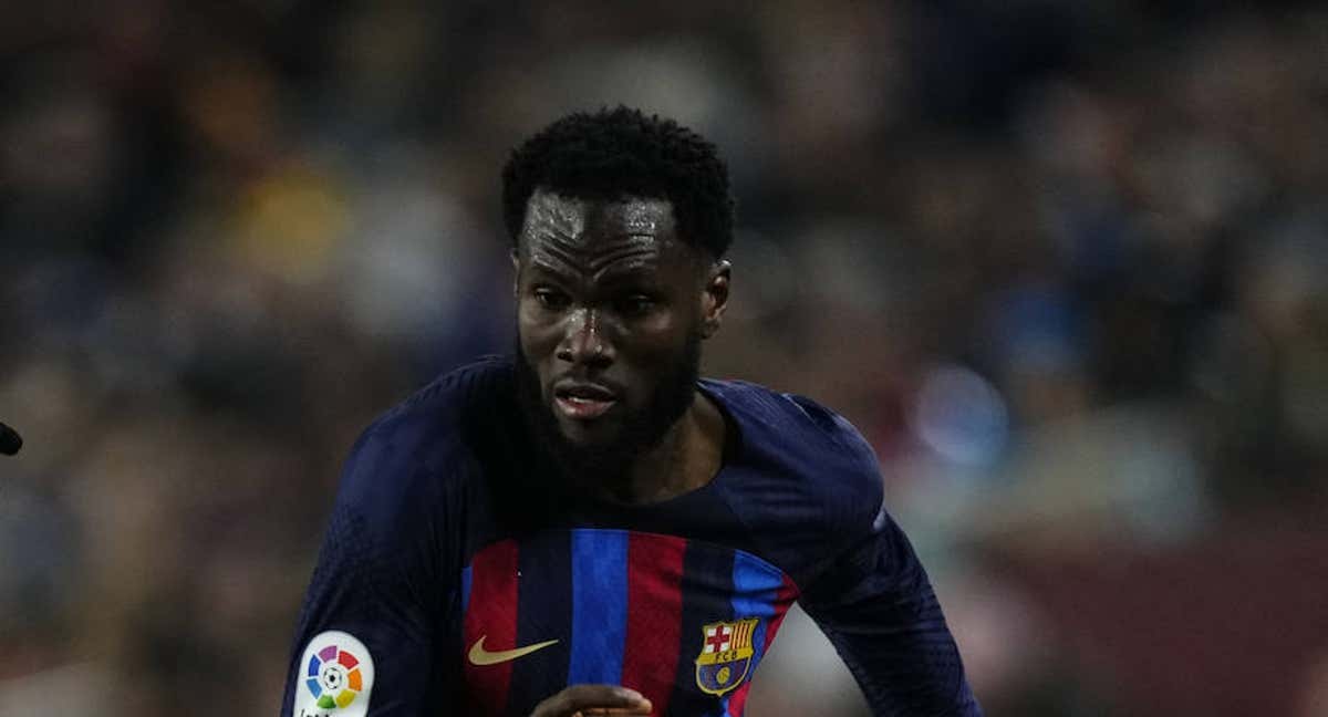 Kessie durante el partido contra el Sevilla. /AFP