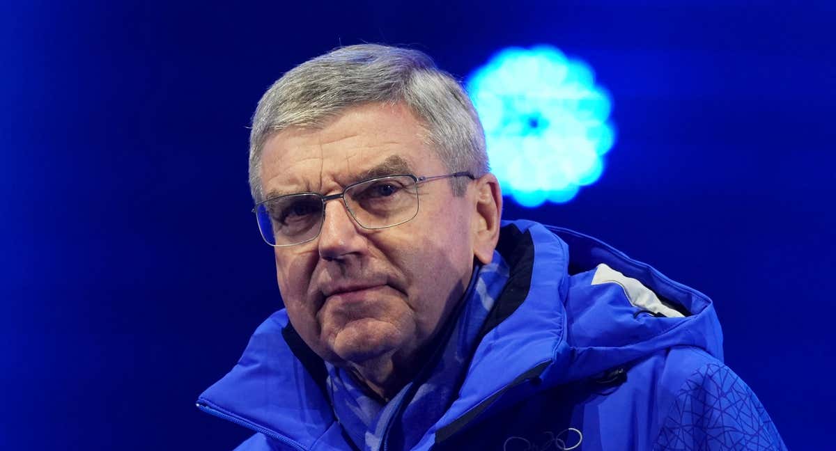 Thomas Bach en el Mundial de esquí./REUTERS