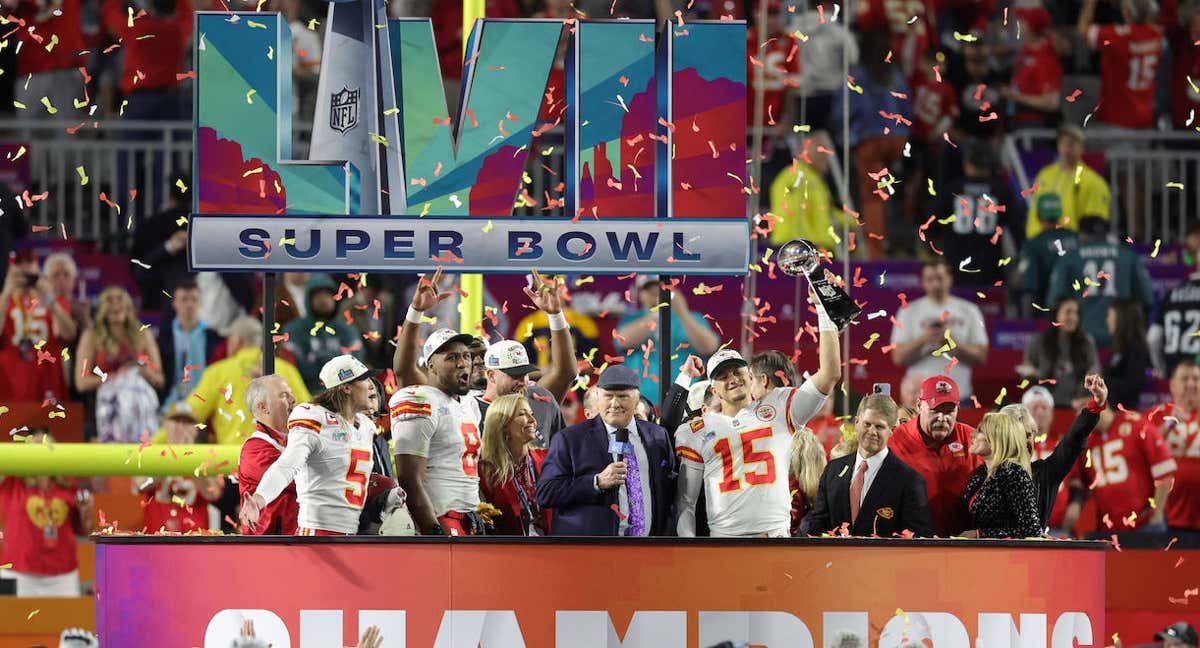 Los Kansas City Chiefs, celebran el título de la Super Bowl. /GETTY