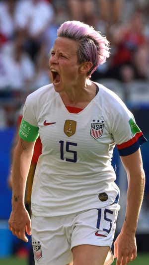 Megan Rapinoe, durante el Mundial de 2019. Melanie Laurent / A2M Sport Consulting