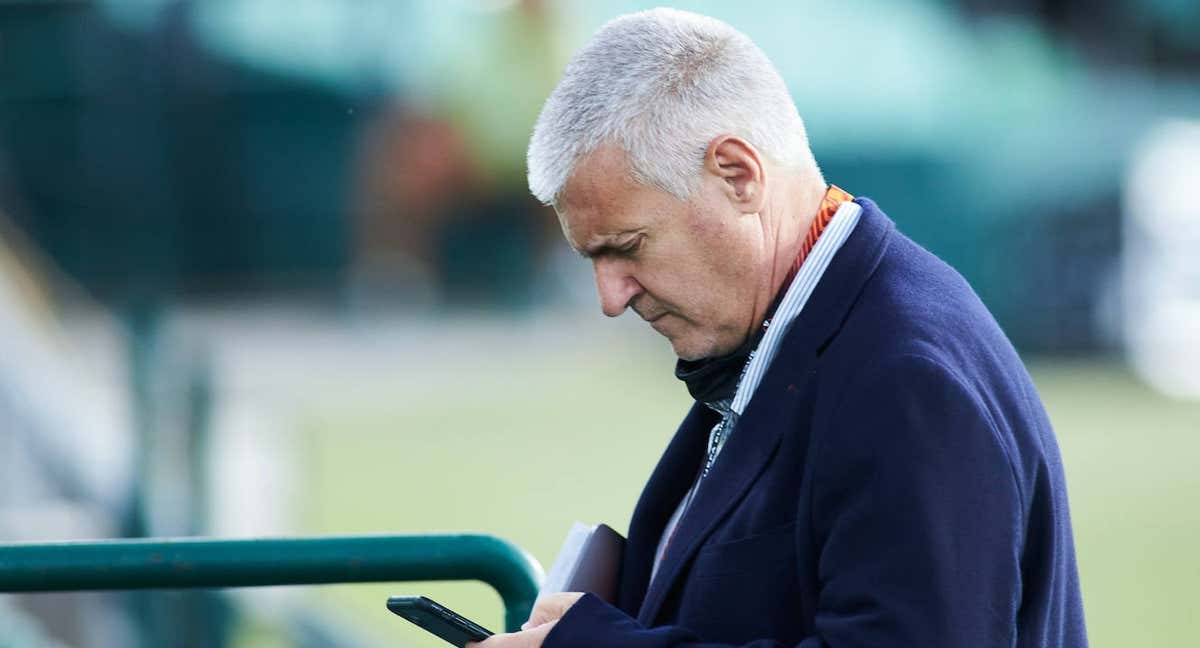 Antonio Cordón durante un entrenamiento del Betis.