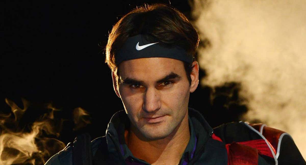 Roger Federer, durante las ATP Finals de 2012, cuando todavía vestía la marca deportiva Nike. /AFP PHOTO / BEN STANSALL
