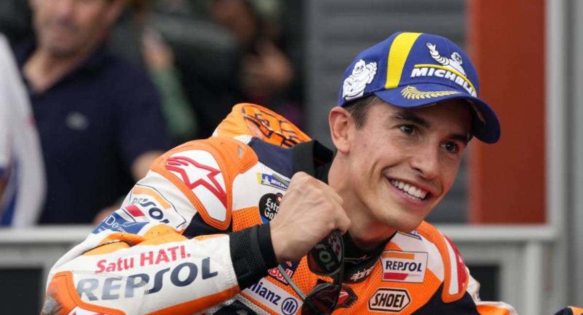 Márquez celebra su pole en Motegi de la temporada pasada. /AFP