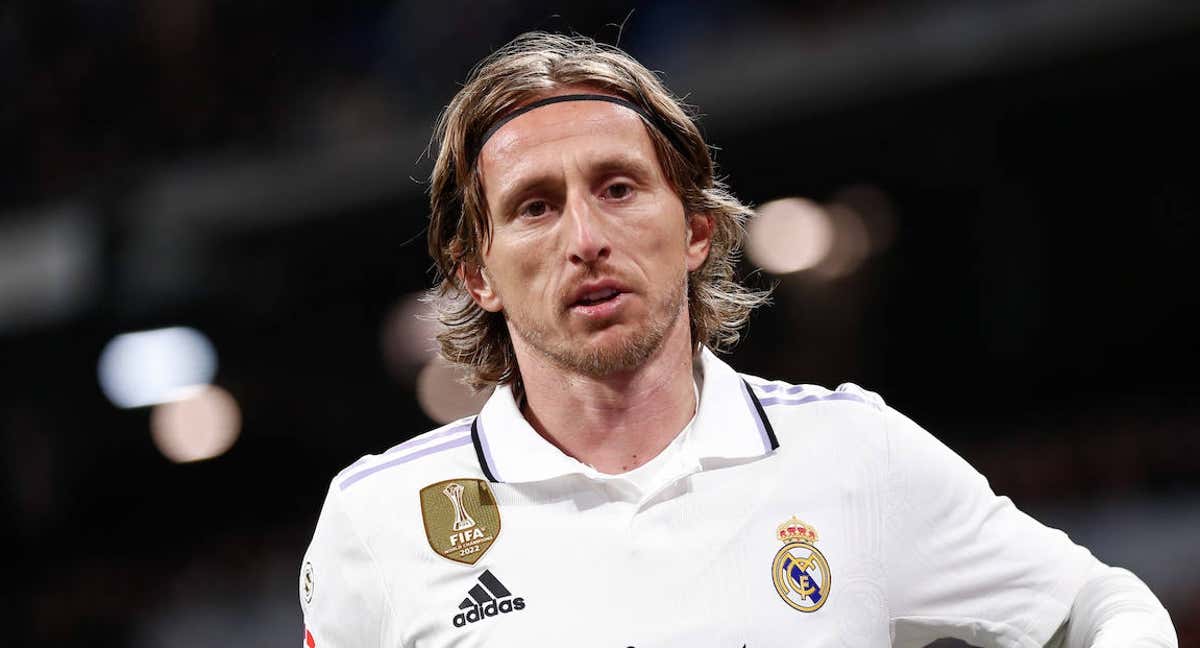 Luka Modric, en un partido con el Real Madrid.