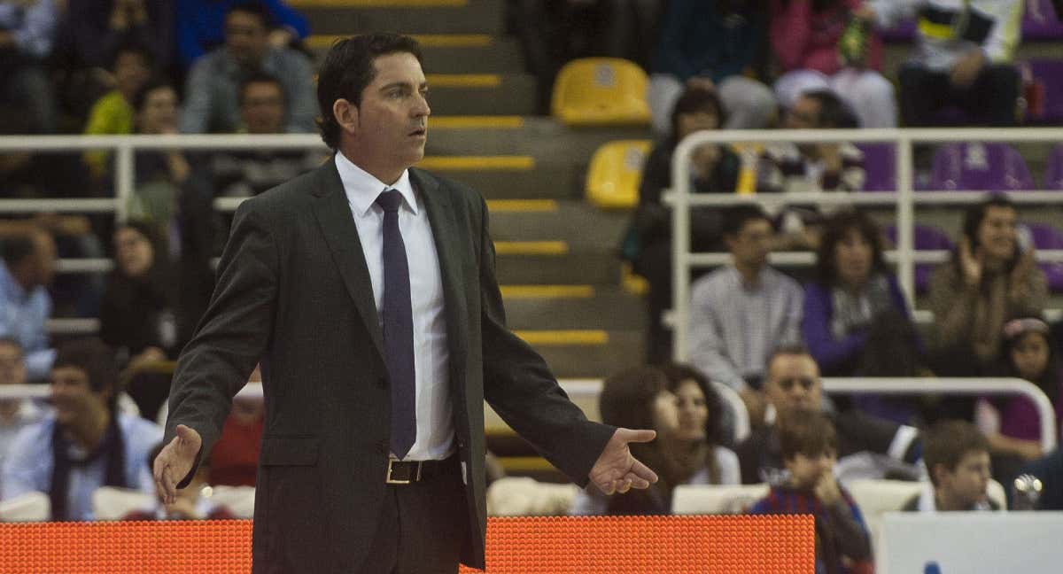Xavi Pascual en su primera etapa como entrenador del Barcelona./EFE