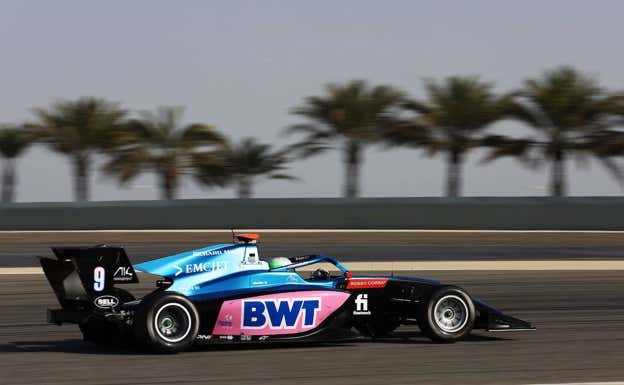 Tsolov en los test de pretemporada de la FIA F3 en Baréin.