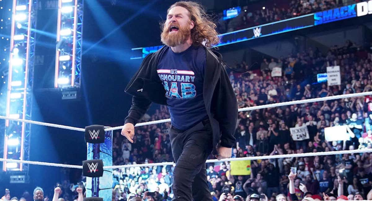 Sami Zayn, durante SmackDown./WWE