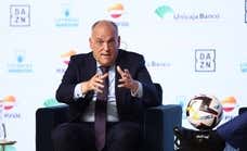 Tebas y la dimisión de Laporta: «Si no lo explica más razonablemente, pienso que sí...»