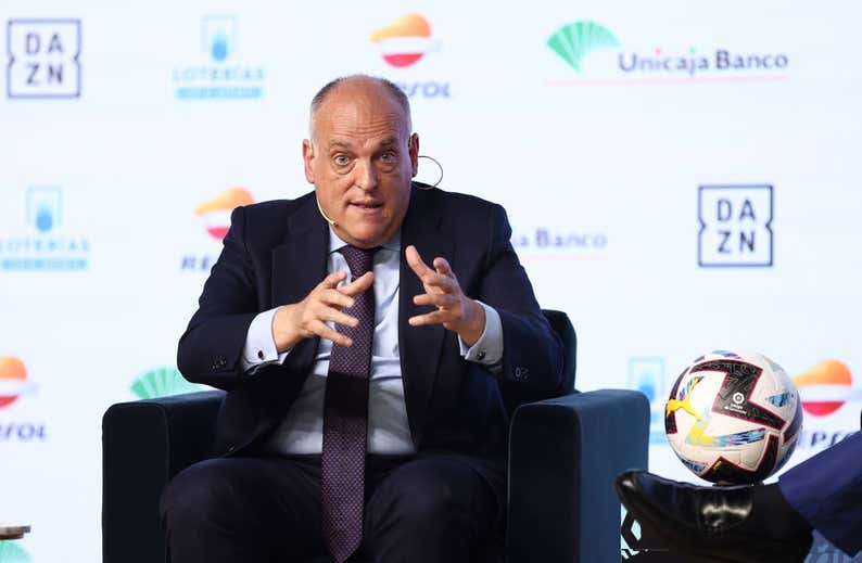 Tebas y la dimisión de Laporta: «Si no lo explica más razonablemente...»