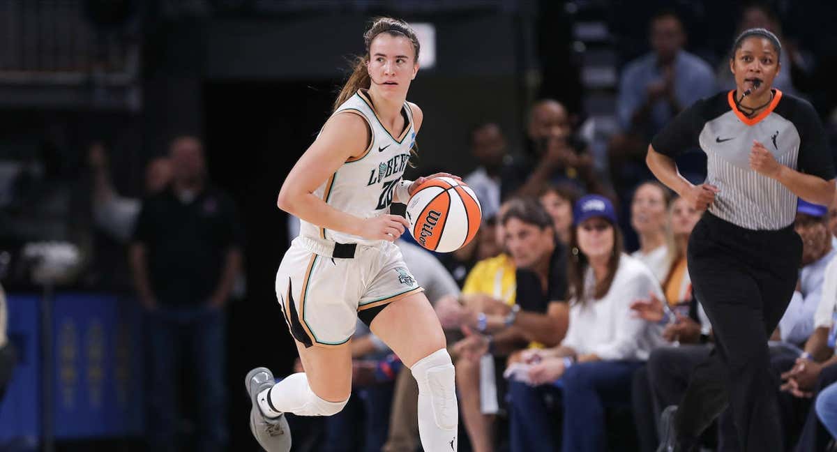 Sabrina Ionescu, la pasada temporada en un partido con las Liberty.