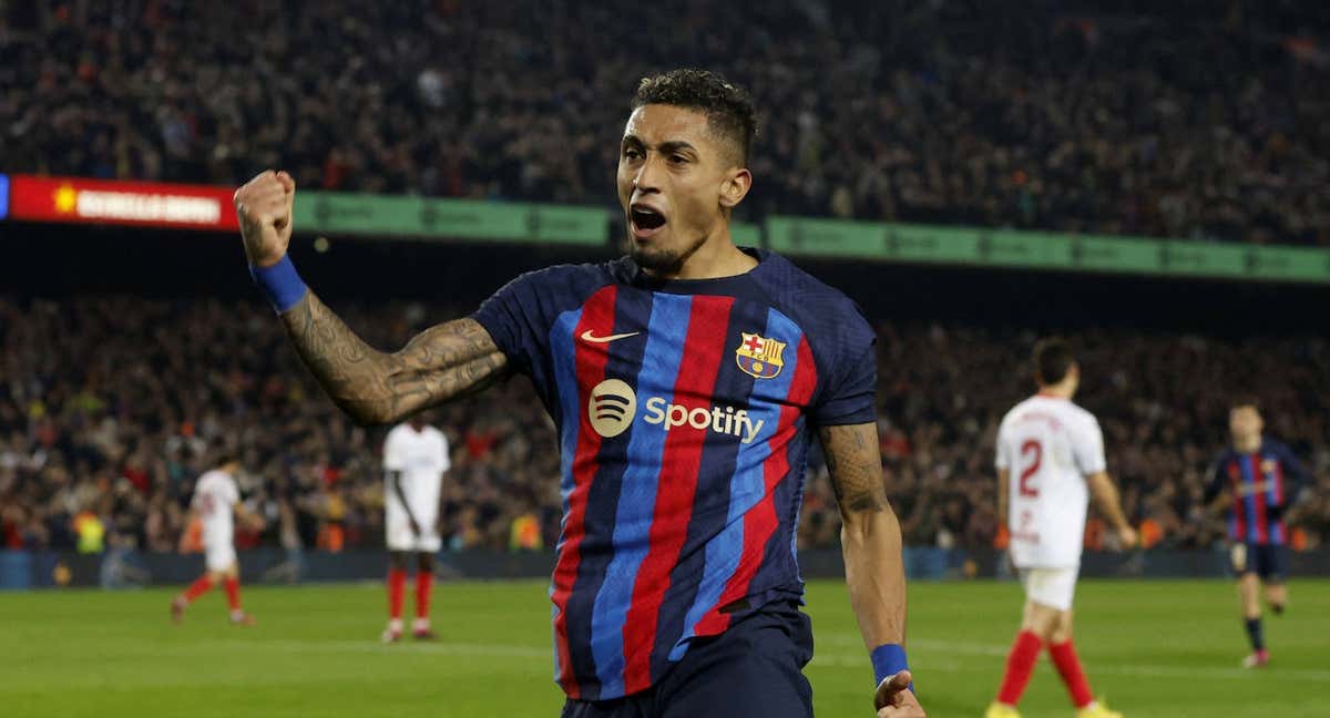 Raphinha es pieza muy importante en el Barça de Xavi