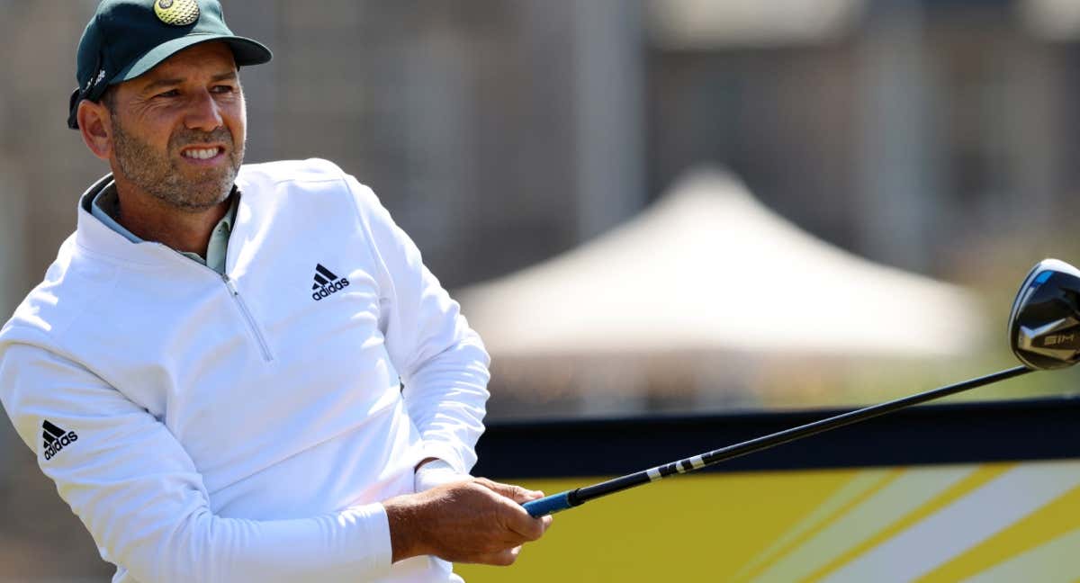 Sergio García, durante un golpe en Saint Andrews./Efe