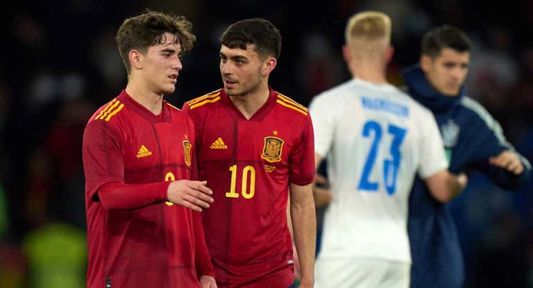 Gavi y Pedri aún no llegan a los 20 partidos con la Selección.