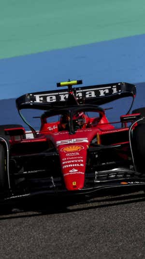 Carlos Sainz, en el test de Baréin.  Ferrari