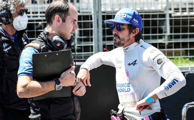 Fernando Alonso, durante el GP de Canadá de F1 2022.  EFE