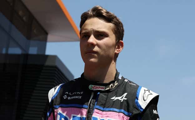 Oscar Piastri, en el GP de España 2022, con Alpine.  EFE