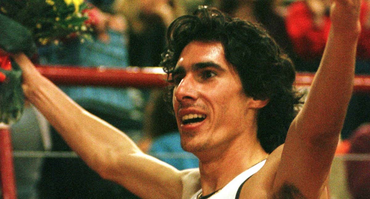 Andrés Díaz batió el récord español indoor de 1500 en 1999./AP