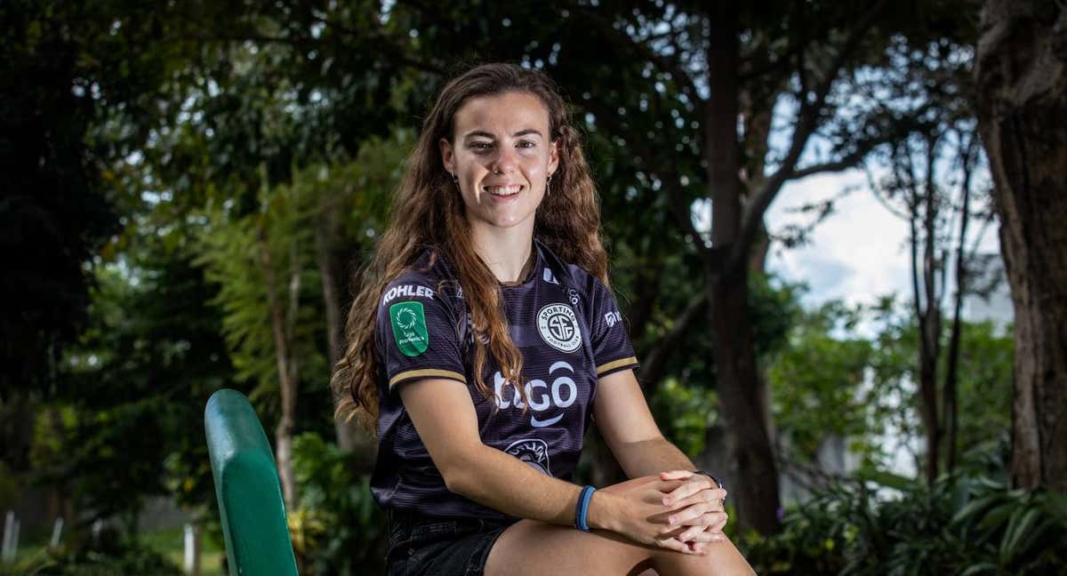 Candela Andújar, jugadora del Sporting. /Sporting FC