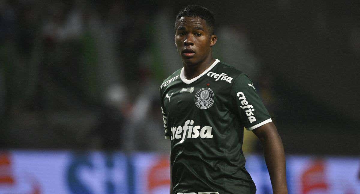 Endrick, jugando con Palmeiras esta temporada.