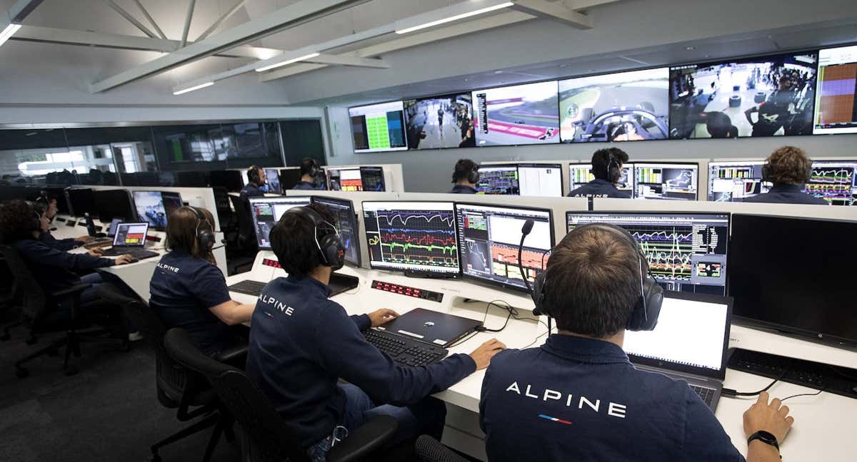 Sala de Estrategia Remota de Alpine F1 en Enstone (Reino Unido). /Alpine F1