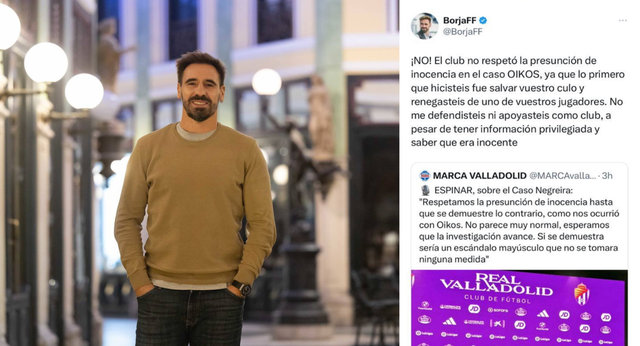 ¿Por qué ha cargado Borja Fernández contra el Valladolid? «Me he quedado a gusto, sentía que tenía que contestar»