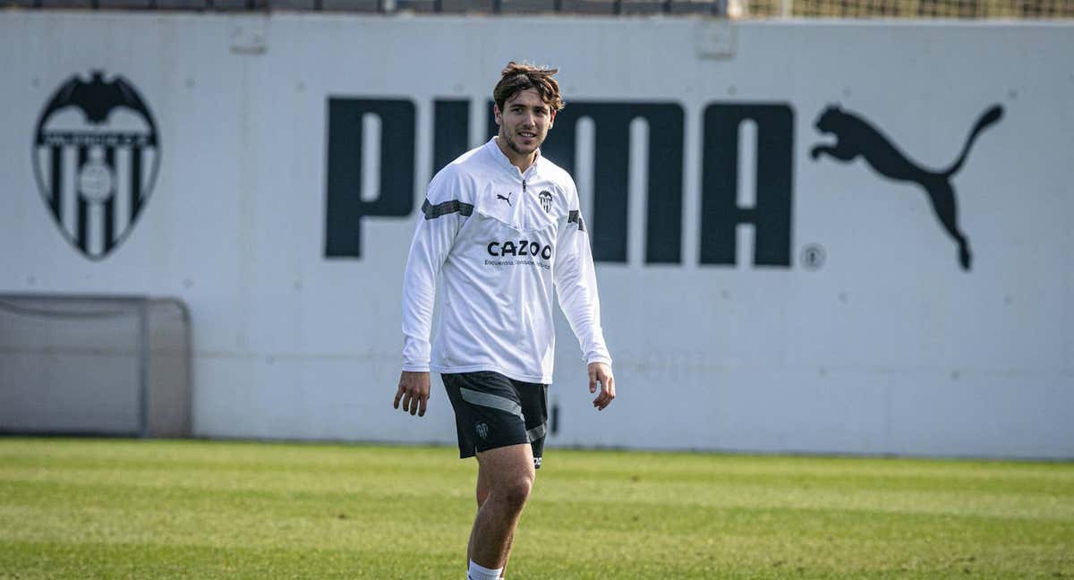 Nico, en un entrenamiento.