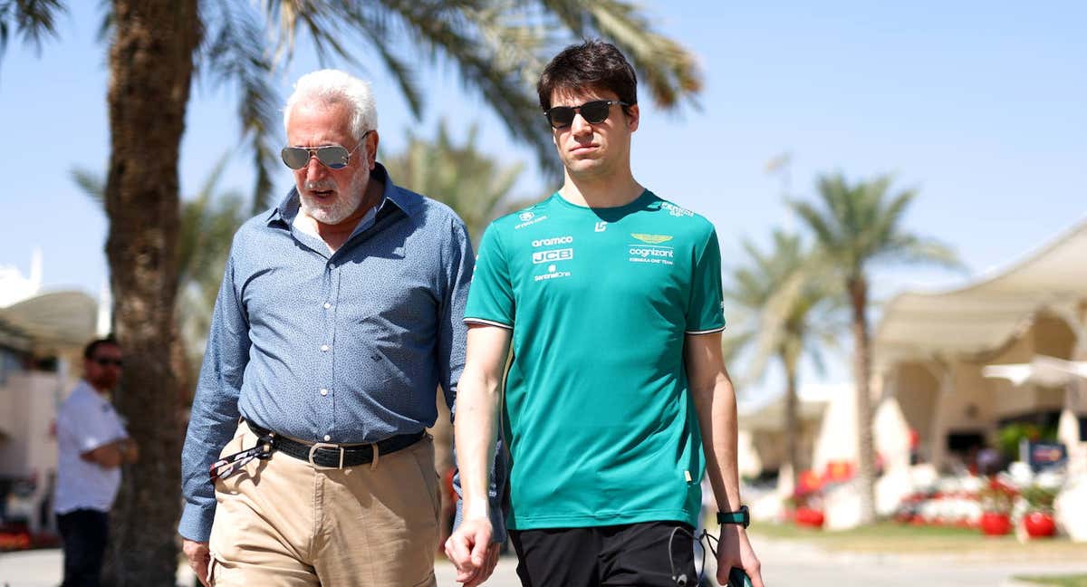Lawrence y Lance Stroll en Baréin este jueves. /Getty Images